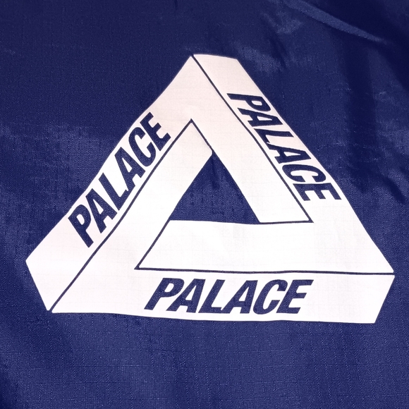 2016 Palace Reversible Windbreaker Fleece Jacket Navy Blue Tie Dye Skateboards - Picture 7 of 12